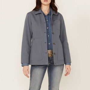 NWOT Pendleton Jacket Sz M Blaine Canvas Button-up Barn Coat Storm Blue*R16